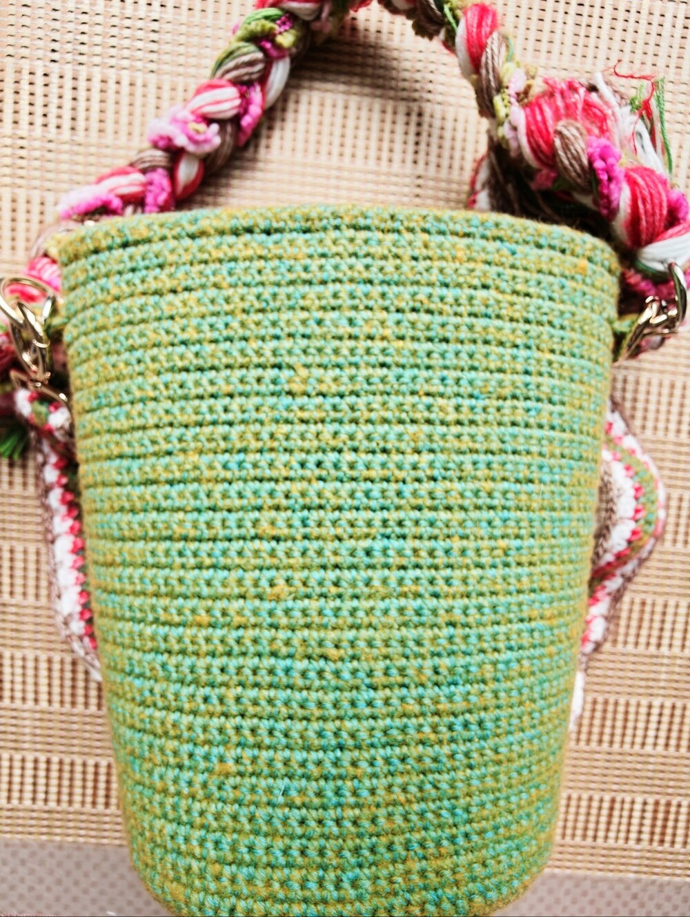 Handmade Crochet Mushroom House Boho Crossbody Bag, Cottagecore Shoulder Bag - Picture 10 of 16